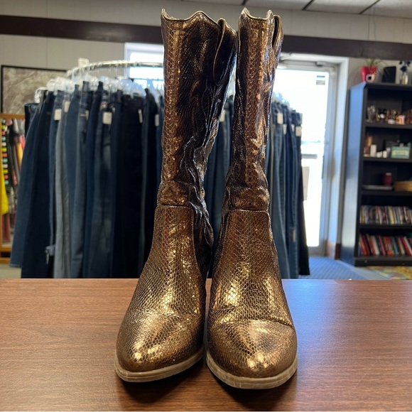 Michael by Michael Shannon metallic boots 8 WC - Picture 5 of 13